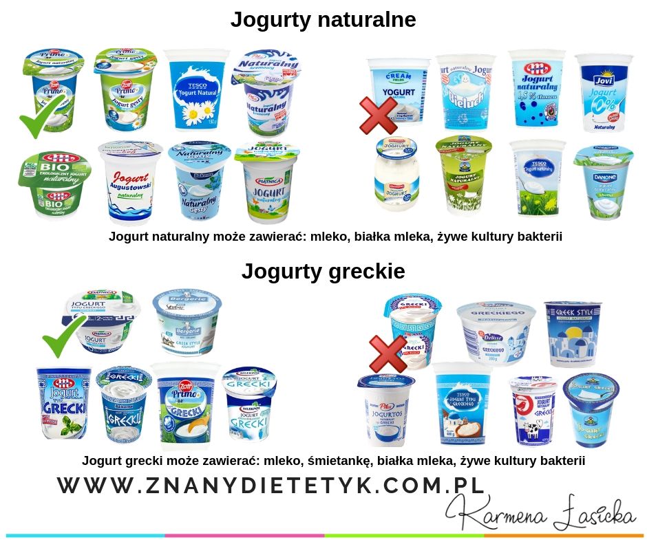 jogurty naturalne Karmena Lasicka Znany Dietetyk